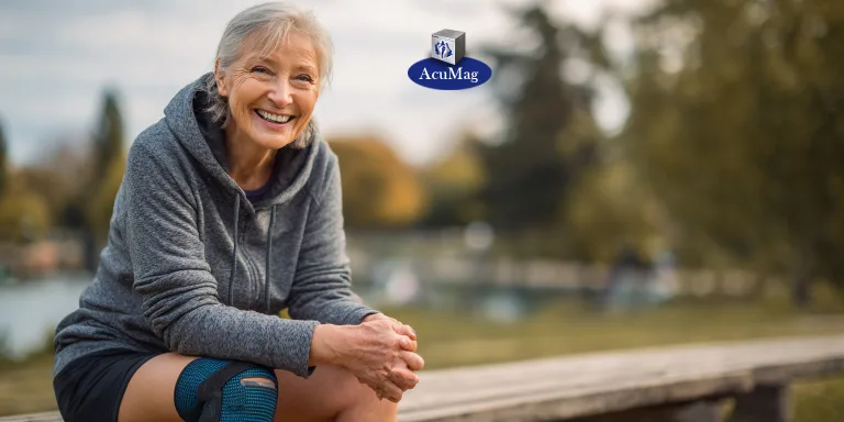 Discover how magnetic therapy can help reduce knee pain and swelling. Learn how AcuMag™ patches improve circulation and joint comfort naturally.