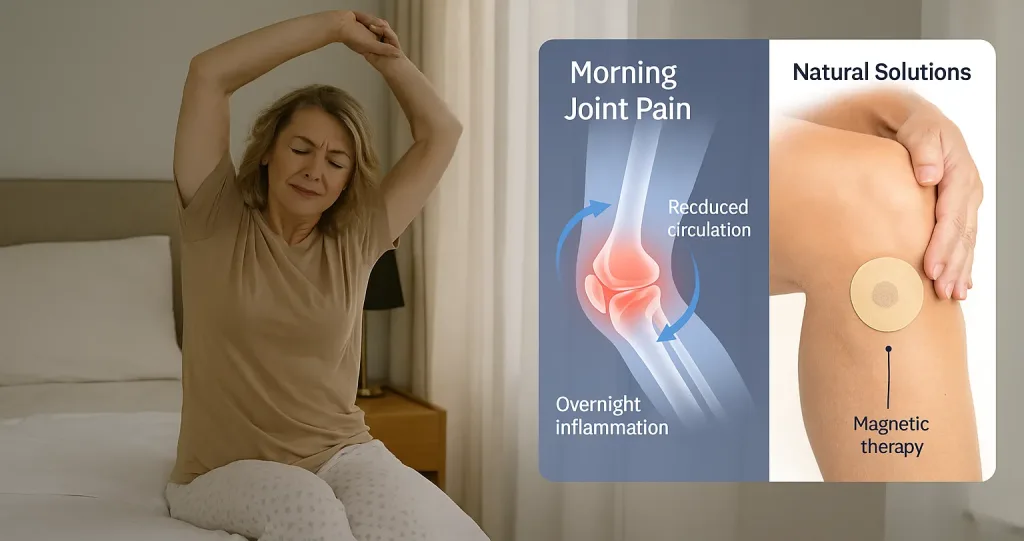 Learn why joints hurt more in the morning and how to relieve stiffness naturally. Explore stretching, heat therapy, and magnetic therapy for daily comfort.