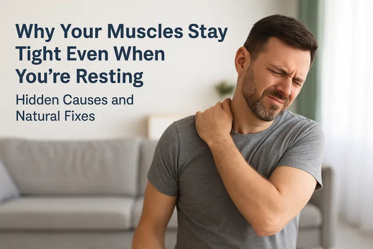 Learn why muscles stay tight even at rest and discover natural ways to relax them. Explore stretching, heat therapy, and magnetic therapy for daily relief.