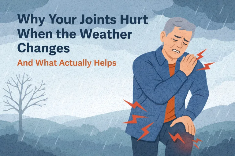 Learn why joints hurt when the weather changes and what actually helps. Discover circulation-based relief, warmth strategies, and magnetic therapy support.