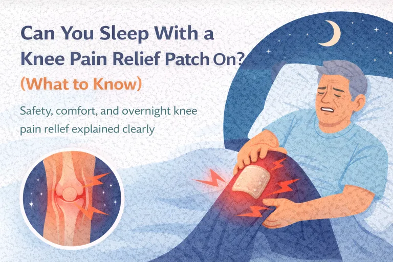 Can you sleep with a knee pain relief patch on? Learn about safety, comfort, and how overnight knee patches help reduce pain and morning stiffness.