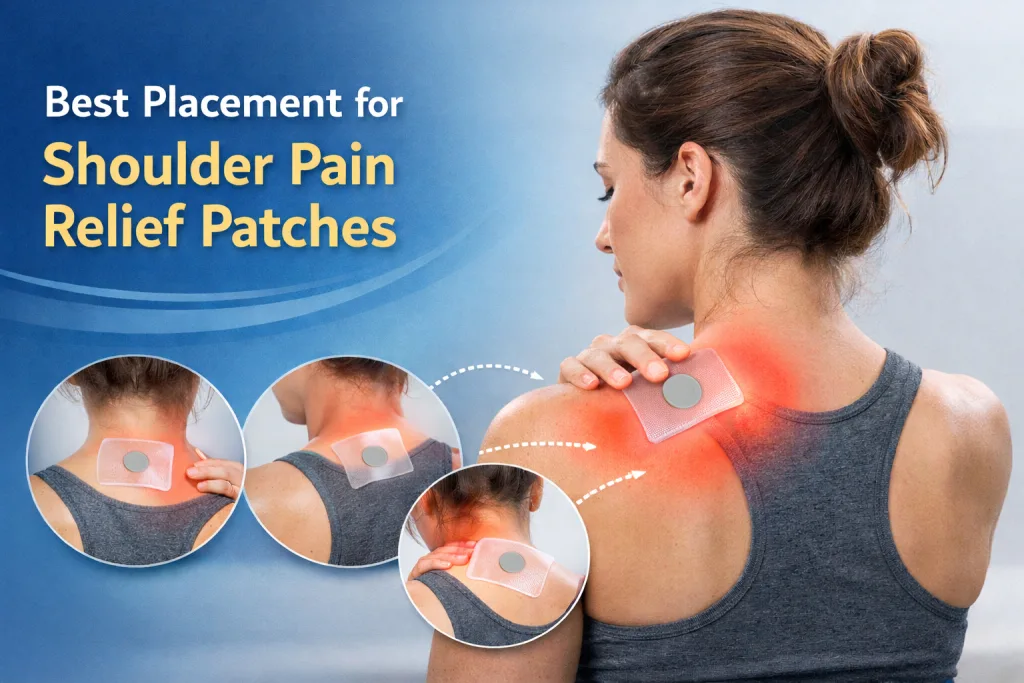 Not sure where to place a shoulder pain relief patch? Learn the difference between front and back placement, common mistakes, and what actually works.