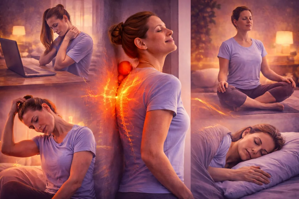Learn the real causes of shoulder and upper back tension and discover natural ways to release tight muscles, improve posture, and restore comfort.
