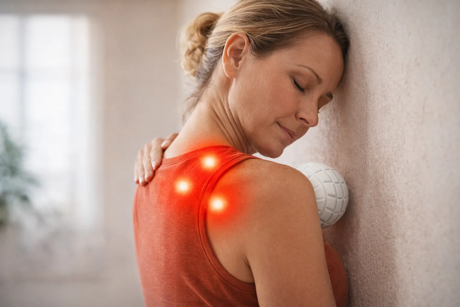 Learn what trigger points are, why they develop in the upper back muscles, and how to safely release muscle knots between the shoulder blades.